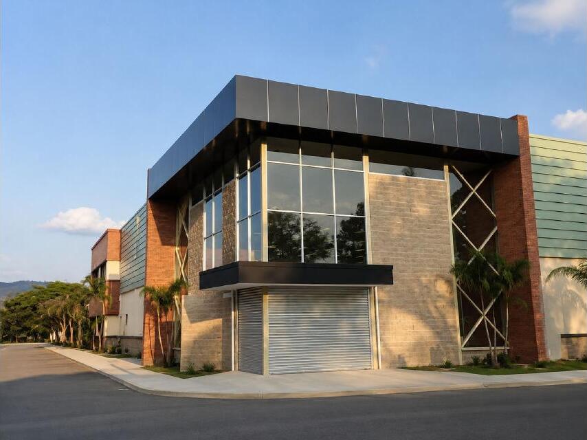 Fachada ACM Oscura – Local Industrial